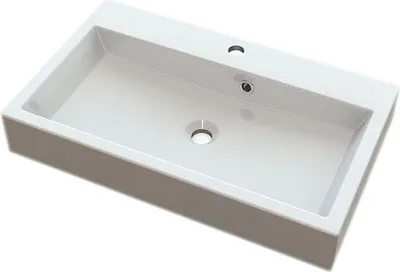 Immagine prodotto di Sapho Orinoko - Lavabo 700x420 mm, con sfioratore, foro per rubinetto, bianco OR070