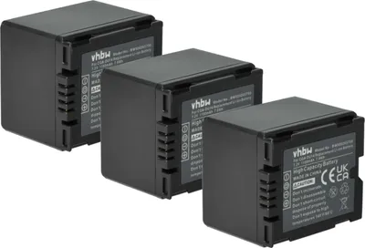Produktbild von vhbw 3x Akku Ersatz für Panasonic VW-VBD210 für Kamera (1100 mAh, 7,2 V, Li-Ion)