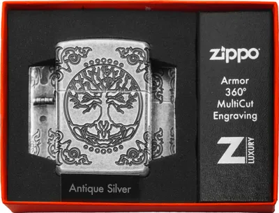 Produktbild von Zippo Feuerzeug Tree of Life | Silber | Sturmfeuerzeug | Windfest & Nachfllbar