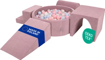 Produktbild von KiddyMoon Spielplatz Aus Schaumstoff Für Kinder Mit Bälle Waschbare Bezug