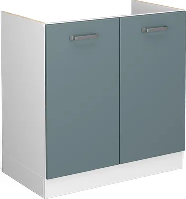 Produktbild von Spülenunterschrank Vicco R-Line Blau-Grau 80 cm ohne Arbeitsplatte, Model 41197