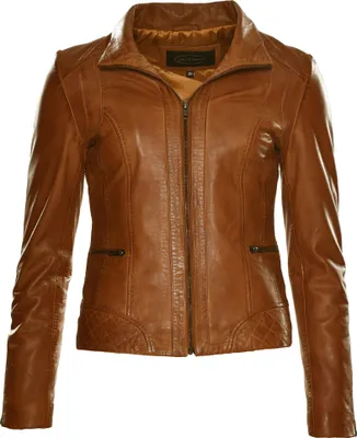 Produktbild von JCC Lederjacke 31020357 Damen cognac 44