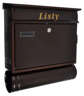 Image de 3R Skrzynka na listy avec tube couleur cuivre antique