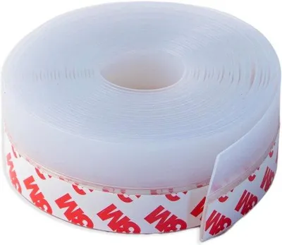 Productafbeelding van Famanu dichtingsband 5 meter - Warmte- en geluidsisolatie voor deuren en ramen, transparant