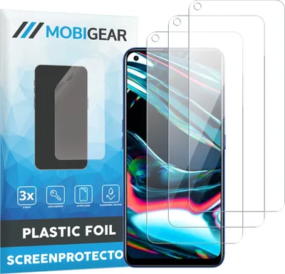 Produktbild von Mobigear Realme 7 Pro Displayschutz Schutzfolie - Hüllenfreundlich (3er Pack)