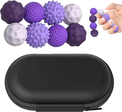 Productafbeelding van Magnetisch speelgoed tegen stress - Set van 8 - Anti-stress - Silicone - Geschikt voor Adhd - Autisme