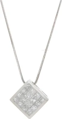 Produktbild von JuwelmaLux Kette mit Anhänger 585 Weißgold mit Diamanten JL30-05-1278