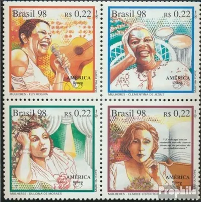 Produktbild von Briefmarken Brasilien 1998 Mi 2809-2812 Viererblock postfrisch Frauen