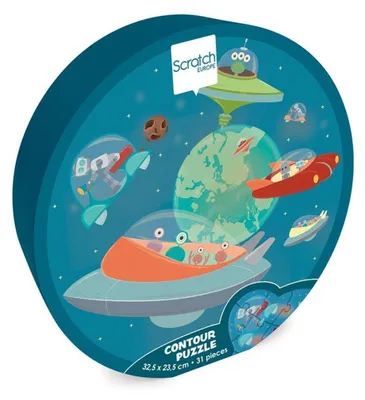 Immagine prodotto di Spazio puzzle di contorno 31 pezzi