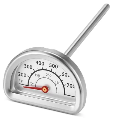Ofenthermometer Bimetall mit Sonde 0-400°C, 7 cm, Edelstahl