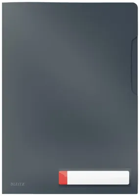 Image de LEITZ 4708-00-89 4708 Privacy Pochette transparente Cosy A4 PP gris mat opaque 3 pièces