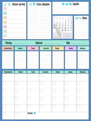 Produktbild von Kühlschrankkalender Magnettafel Groß Monats-Wochenplaner XXL