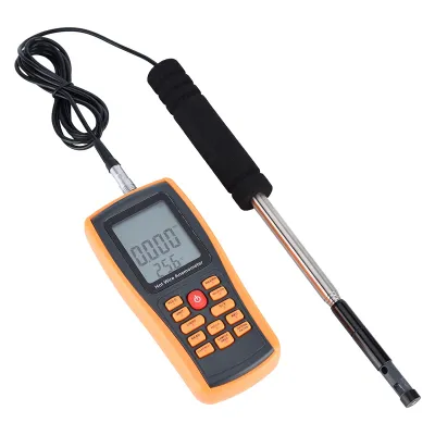 Zdjęcie produktu dla GM8903 Przenośny cyfrowy miernik prędkości wiatru/temperatury z gorącym przewodem Anemometr