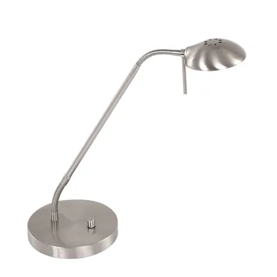 Produktbild von Steinhauer Tischleuchte Biron 1-flammig Silber Matt 35x17cm