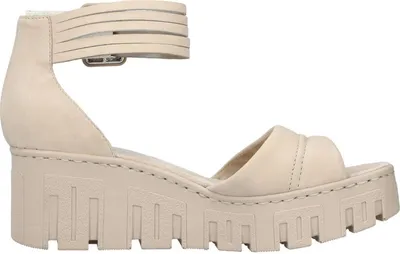 Produktbild von Rieker Damen Sandale Plateau geschlossene Ferse Deko-Schnalle 68093, Größe:39 EU, Farbe:Beige