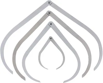 Produktbild von Keramische Metallmaatset mit 12 Zoll 10 Zoll 8 Zoll 4 Zoll Metallmaat für Keramikskulptur