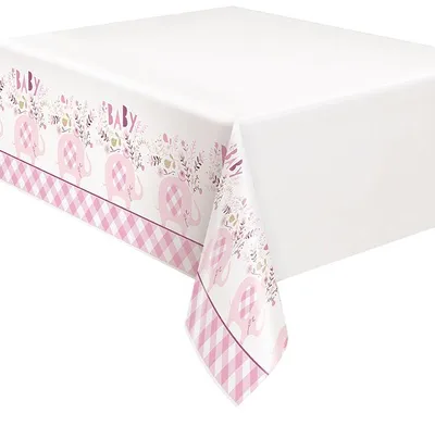 Produktbild von Baby Shower Elefant Mädchen Tischdecke
