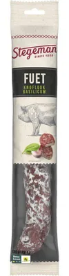 Image de Stegeman Fuet Knoflook Basilicum 130g – Snack de saucisse sèche espagnole épicée