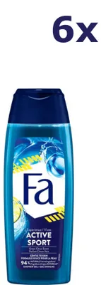 Produktbild von 6x Fa Men Duschgel Active Sport – 250 ml