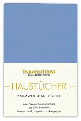 Produktbild von Traumschloss Betttuch Haustuch 150 x 250 cm royal aus 100% Baumwolle, ohne Gummizug