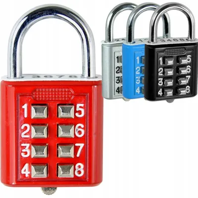 Produktbild von Handmet 8-Tasten Zahlenschloss für Gepäck, Koffer, Schließfach