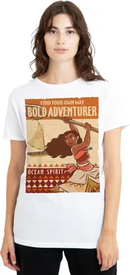 Immagine prodotto di Moana - Maglietta "Bold Adventurer" da donna TV25128 (XXL) (Bianco)
