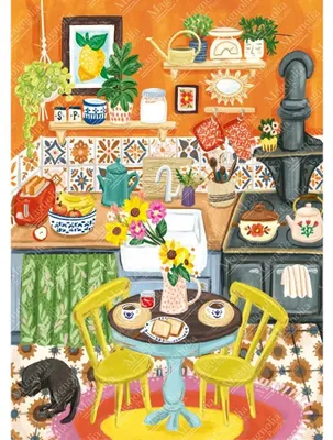Produktbild von MAGNOLIA Puzzle Orange Kitchen 1000 Stü ck