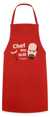 Produktbild von Spreadshirt Stromberg Chef Am Grill Kochschürze, One size, Rot