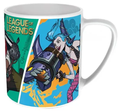 Immagine prodotto di "League of Legends Vi, design Ekko & Jinx - tazza da 325 ml - in Vetroceramica di alta qualità, con licenza ufficiale, lavabile in microonde e in lavastoviglie
