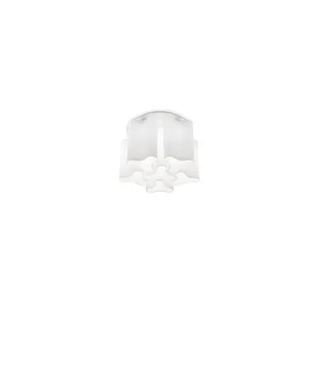 Produktbild von Moderne Deckenleuchte Compo Metall Weiß 6 Lichter E27
