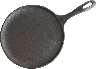 Obrázek produktu pro Smaltovaná litinová grilovací pánev 26,6 cm na pizzu, vhodná na indukci i do trouby