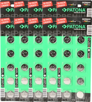 Produktbild von PATONA Premium 100x CR2032 Batterien (10x10er) Pack 3V Lithium