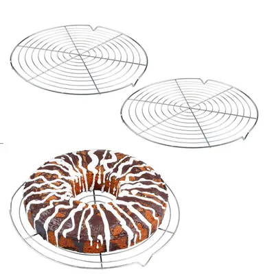 Produktbild von Kuchen- und Tortenabkühlgitter mit Antihaftbeschichtung (2 Stück)