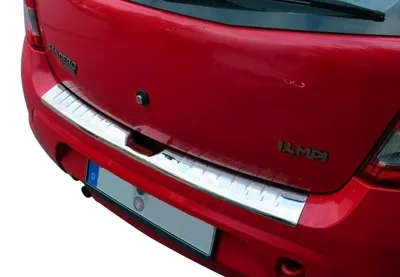 Für Dacia Sandero I / Sandero I Stepway bis 2013 LADEKANTENSCHUTZ Edelstahl V2A in der Farbe von Recambo e.K.