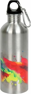Produktbild von Könitz Flasche Cool Bottle - On Colour Flow, Thermoflasche, Outdoorflasche, Doppelwandig mit Verschluss, Edelstahl, Silbern, 600 ml, 11 9 244 1694
