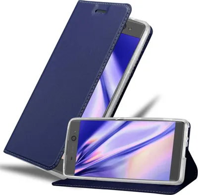 Produktbild von Cadorabo Handyhülle für Sony Xperia XA Schutz Hülle in Blau Cover Etui Book Case Booklet
