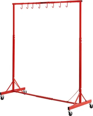 Immagine prodotto di Cavalletto per verniciatura auto - 8 ganci - Asciugatura vernice regolabile - Portata 30 kg - Cavalletto professionale per verniciatura