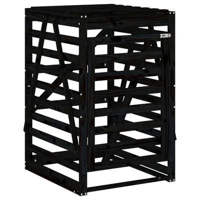 Immagine prodotto di Copribidone Nero 84x90x128,5 cm in Legno Massello di Pino