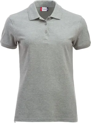 Produktbild von Damen Poloshirt Manhattan mit Rippenbündchen und Jacquard-Kragenstreifen