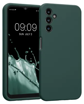 Produktbild von kwmobile Hülle kompatibel mit Samsung Galaxy A14 5G - Hülle Silikon gummiert - Handyhülle - Handy Case in Blaugrün