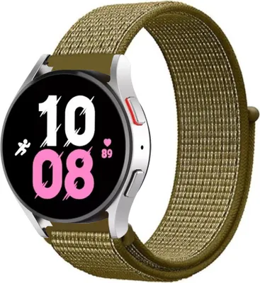 Produktbild von Strap-it Samsung Galaxy Watch 5 - 44mm Nylonarmband (Oliv)
