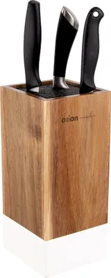 Image de Orion Bloc à couteaux Porte-couteaux en BOIS utilisable universellement pour couteaux en acier Céramique