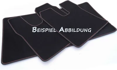 Image de Tapis de sol pour camion Scania R (à partir de 2016) Set de tapis de voiture cabine Tuning, couture rouge 3x tapis velours