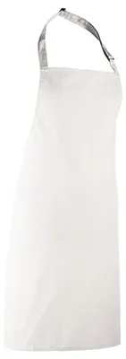 Produktbild von Premier - "Colors Collection" Latzschürze LT5796 (102 cm x 91 cm) (Weiß)