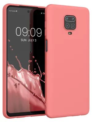Produktbild von kwmobile Hülle für Xiaomi Redmi Note 9S / 9 Pro / 9 Pro Max TPU Case - Handyhülle unterstützt kabelloses Laden, flexible Schutzhülle, gummiertes Cover