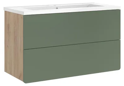 Immagine prodotto di Set di mobili da bagno Vicco Izan Verde/Rovere dorato 2 pezzi, Model 71713