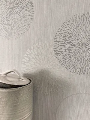 Produktbild von NEWROOM Tapete Prisca Grau Vliestapete - Modern Kreise Struktur Germany
