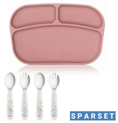 Produktbild von MiaMia 5-tlg. Esslern-Set - Silikon-Teller