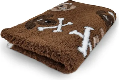 Produktbild von Vet Bed Hundebett mit Latexrücken Crossbones braun 150 x 100 cm