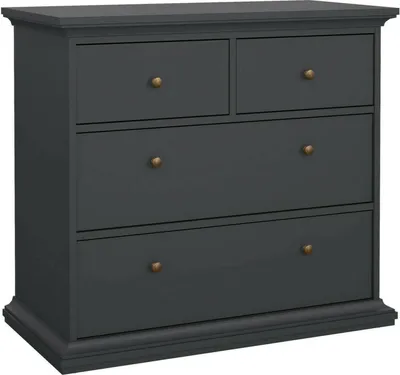 Obrázek produktu pro Komoda – šedá 48,50 x 96,20 x 86,90 cm (výška)